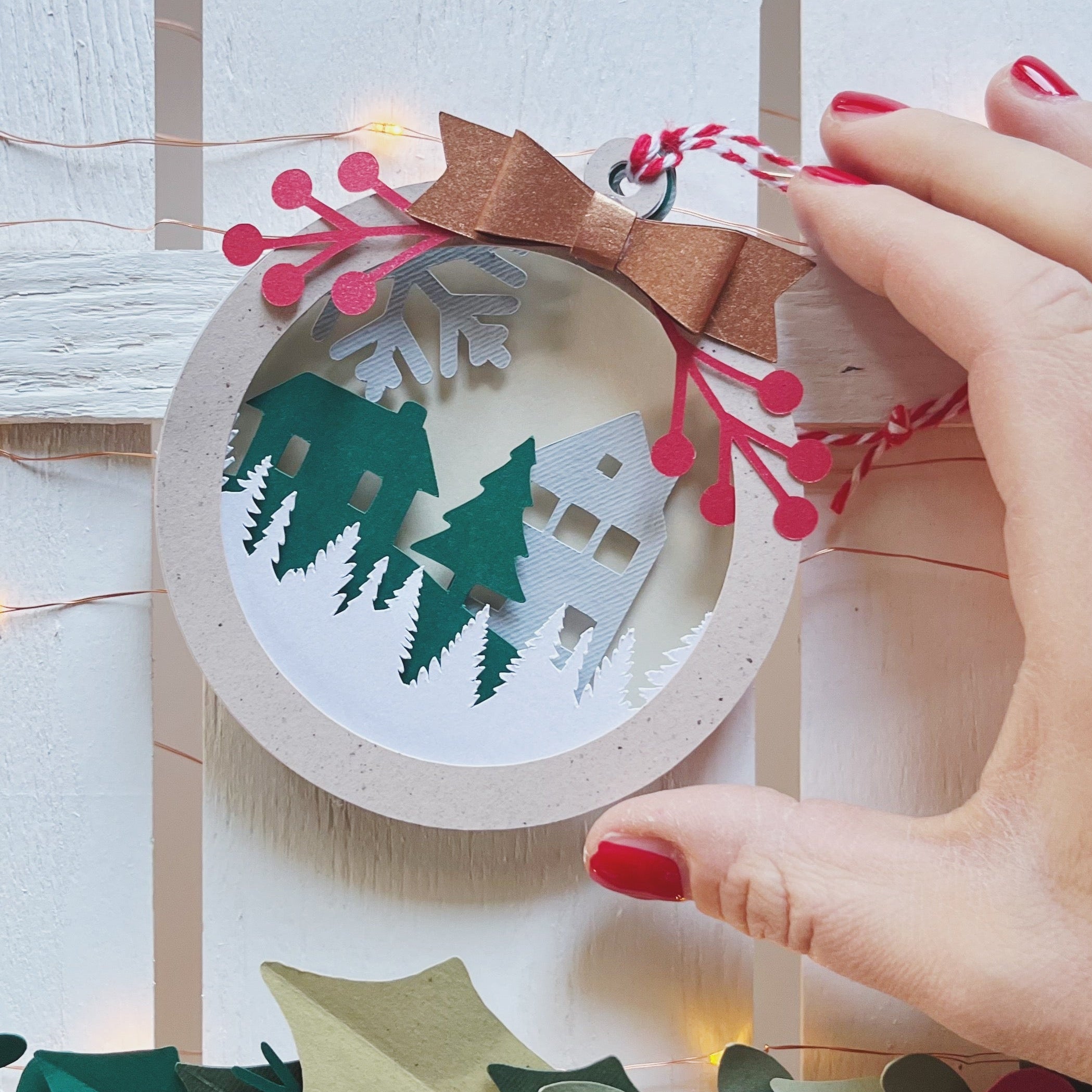 Pallina Villaggio di Natale